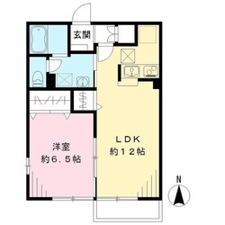 エルメゾン木下の物件間取画像